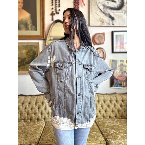 Vintage Levi Strauss Denim and Bleached Jacket Mens Size XXL - Picture 5 of 5